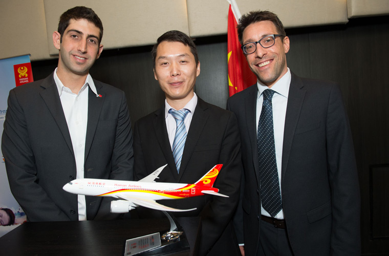 Hainan Airlines and Dan Hotels developing tourism from China to Israel