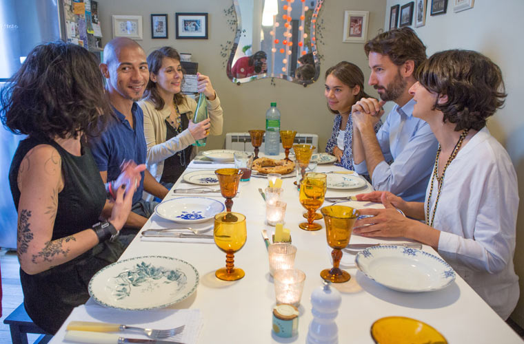 Connect to the local culture through a shared meal with people in their homes Connect to the local culture through a shared meal with people in their homes