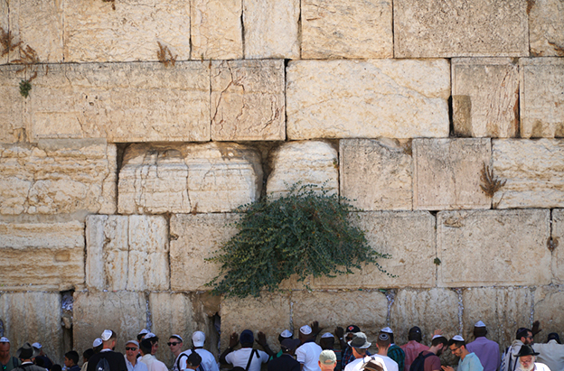 the Wailing Wall in Jerusalem