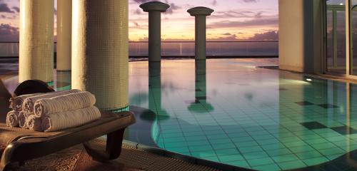 Outdoor swimming pool picture