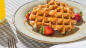Dan Eilat Hotel Waffle for breakfast at The Food Fair, the main dining room